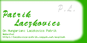 patrik laczkovics business card